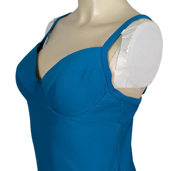 Sun Streak by Newport News one piece Swimsuit Vintage Size 10 - Picture 7 of 12